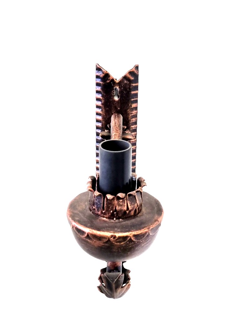 8026A1 Applique in ferro battuto a 1 luce