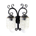 8028 Applique in ferro battuto a 2 luci