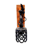 8032 Applique in ferro battuto a 1 luce