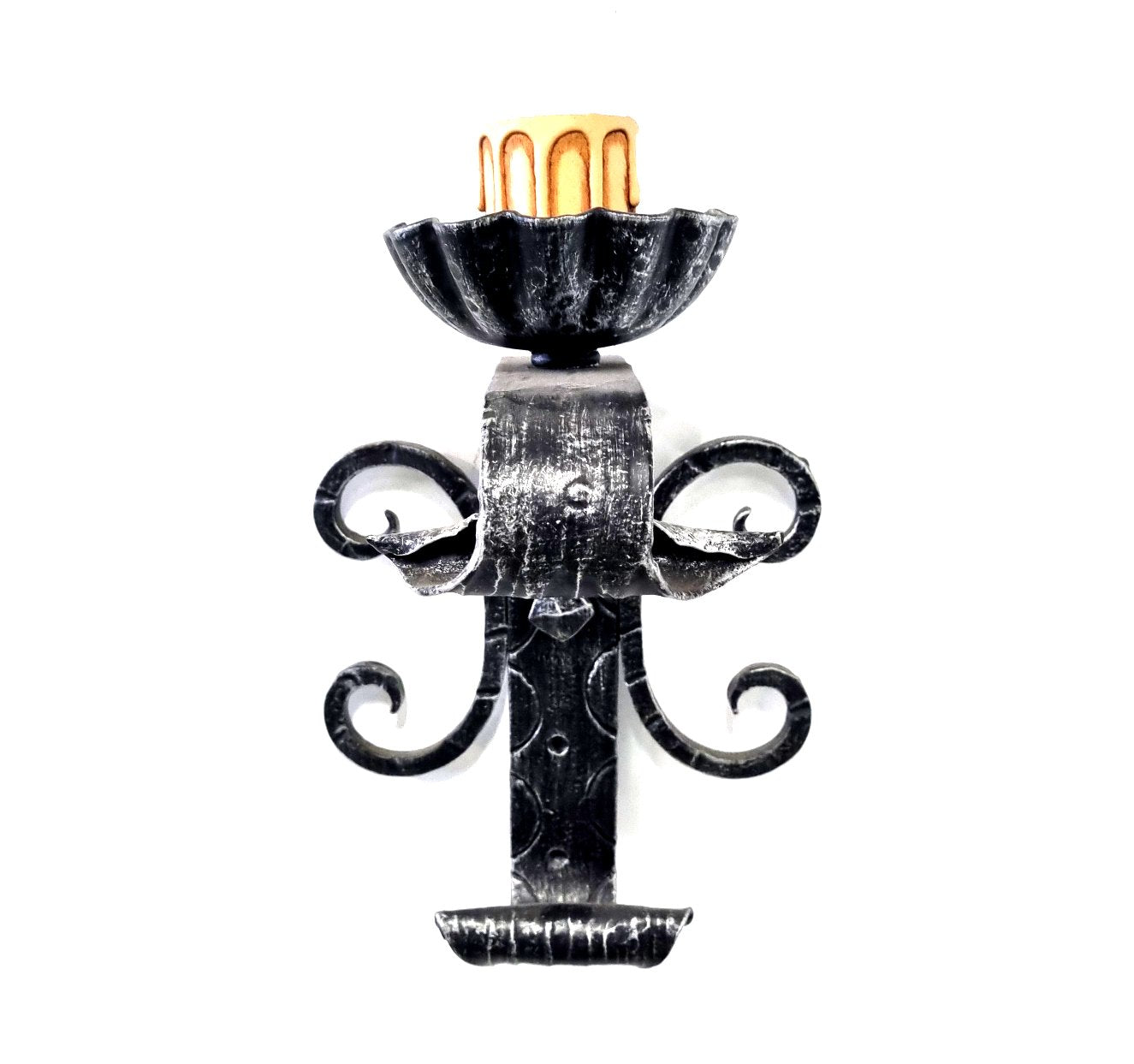 8038 Applique in ferro battuto a 1 luce