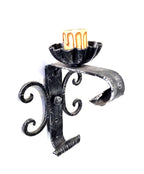 8038 Applique in ferro battuto a 1 luce