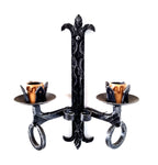 8043 Applique in ferro battuto a 2 luci