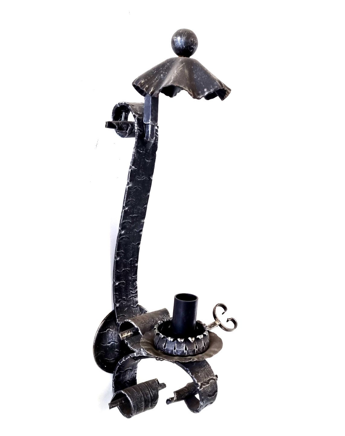 8049 Applique in ferro battuto a 1 luce