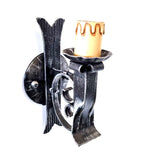 8074 Applique in ferro battuto a 1 luce