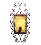 8077 Applique in ferro battuto a 1 luce