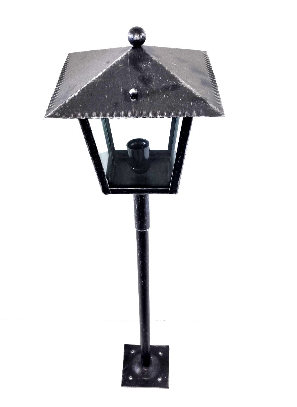 8534 Lanterna a palo in ferro battuto - Lanterna da terra
