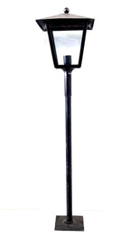 8543 Lanterna a palo in ferro battuto - Lanterna da terra