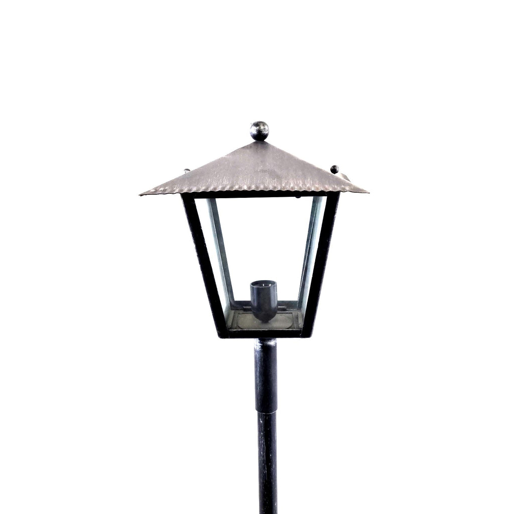 8543 Lanterna a palo in ferro battuto - Lanterna da terra