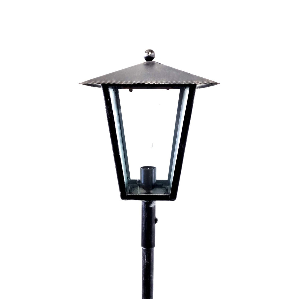 8544 Lanterna a palo in ferro battuto - Lanterna da terra