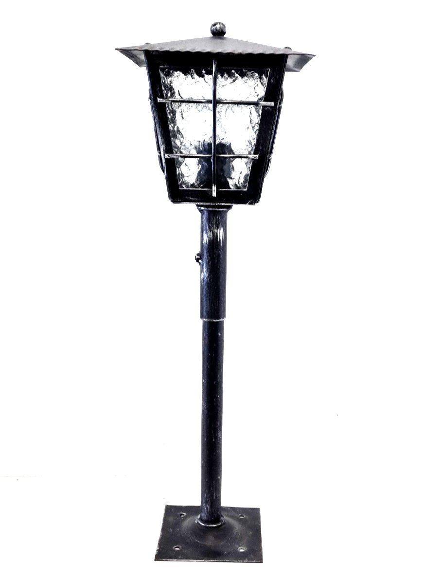 8553 Lanterna a palo in ferro battuto - Lanterna da terra