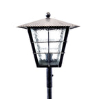 8563 Lanterna a palo in ferro battuto - Lanterna da terra