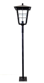 8564 Lanterna a palo in ferro battuto - Lanterna da terra