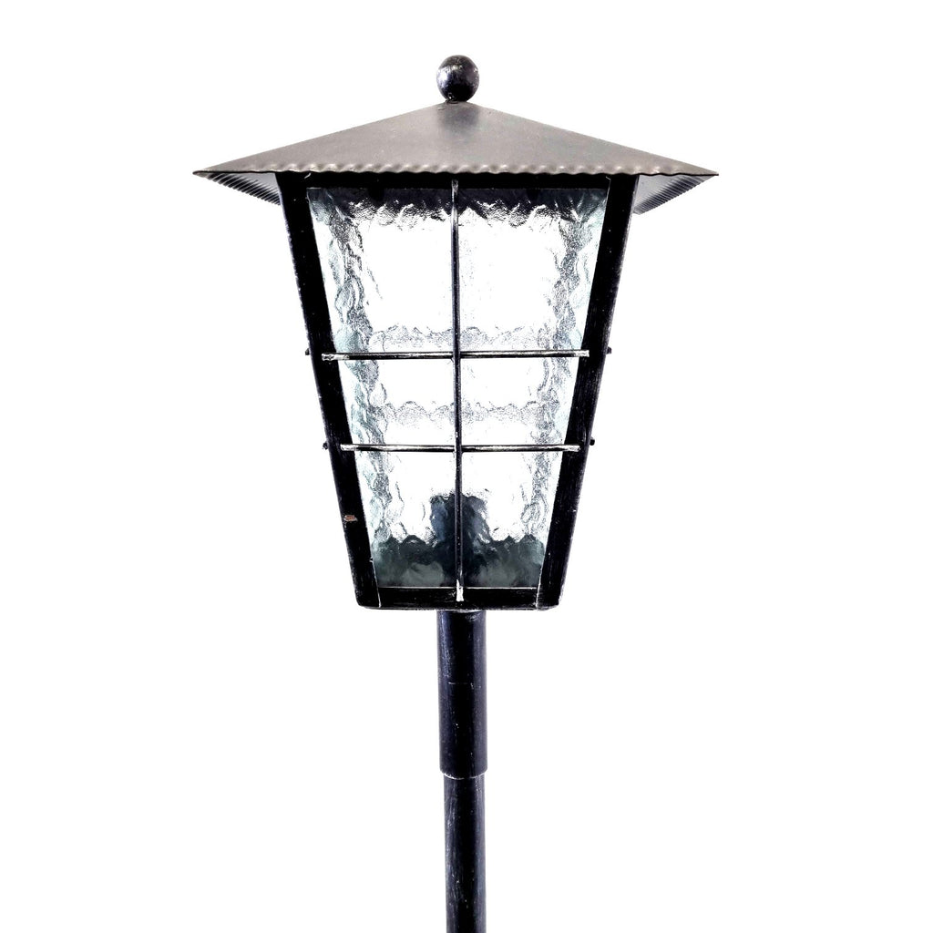 8564 Lanterna a palo in ferro battuto - Lanterna da terra