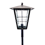 8564 Lanterna a palo in ferro battuto - Lanterna da terra