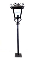 8583 Lanterna a palo in ferro battuto - Lanterna da terra