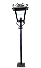 8583 Lanterna a palo in ferro battuto - Lanterna da terra