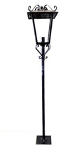 8584 Lanterna a palo in ferro battuto - Lanterna da terra