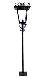 8584 Lanterna a palo in ferro battuto - Lanterna da terra