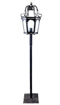 8649 Lanterna a palo in ferro battuto - Lanterna da terra