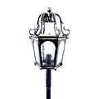 8649 Lanterna a palo in ferro battuto - Lanterna da terra