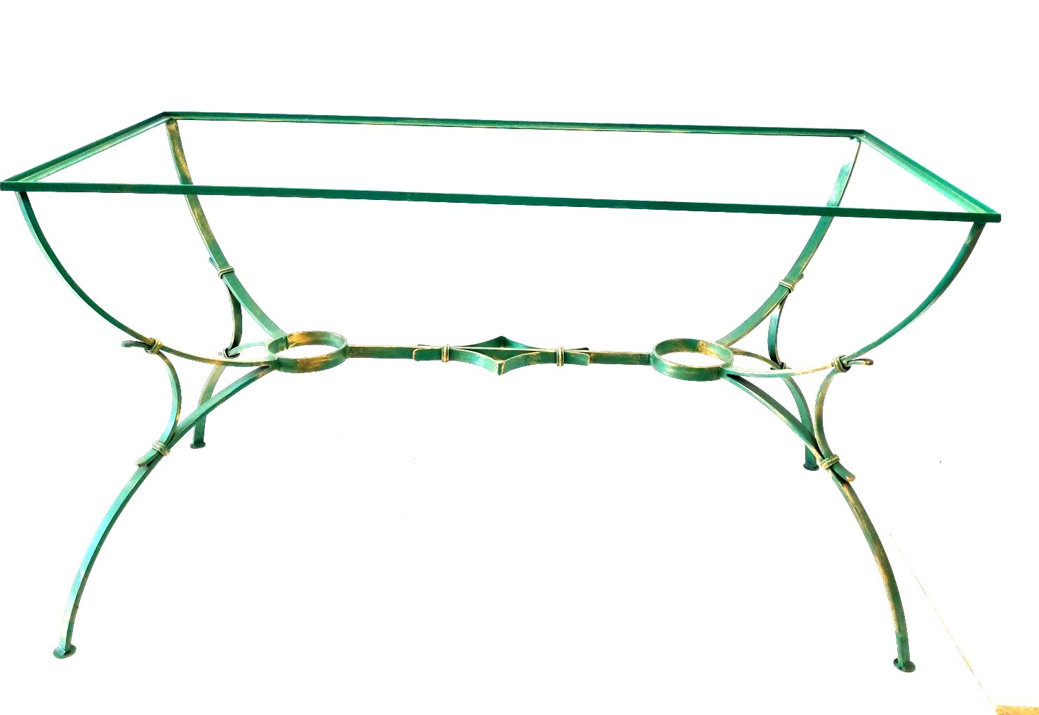 6953 Tavolo ferro battuto - Base tavolo in ferro