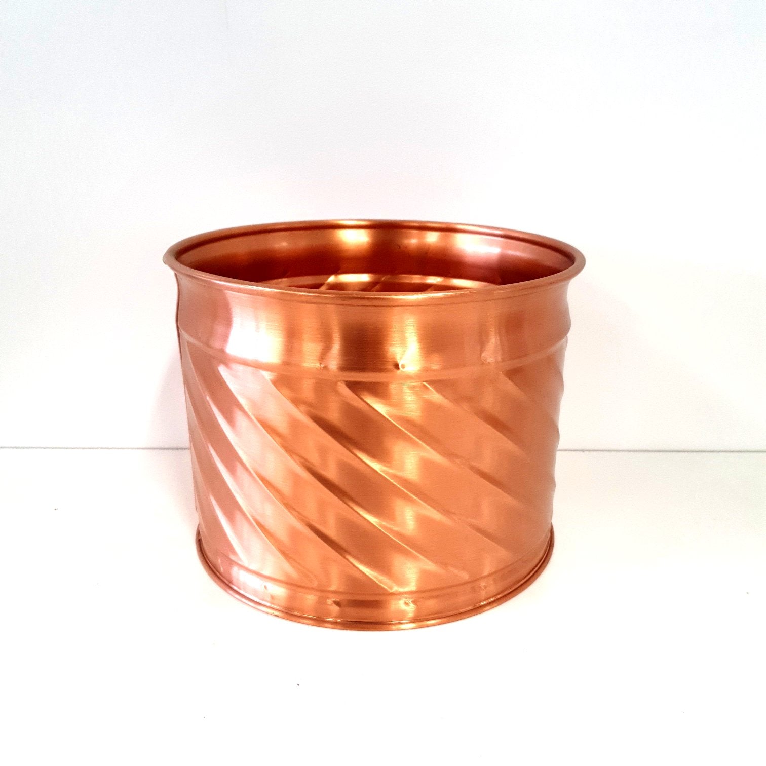 6140 Portavaso in rame - Portavaso decorativo