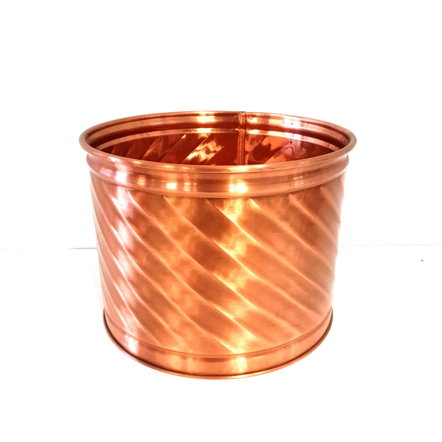 6141 Portavaso in rame - Portavaso decorativo