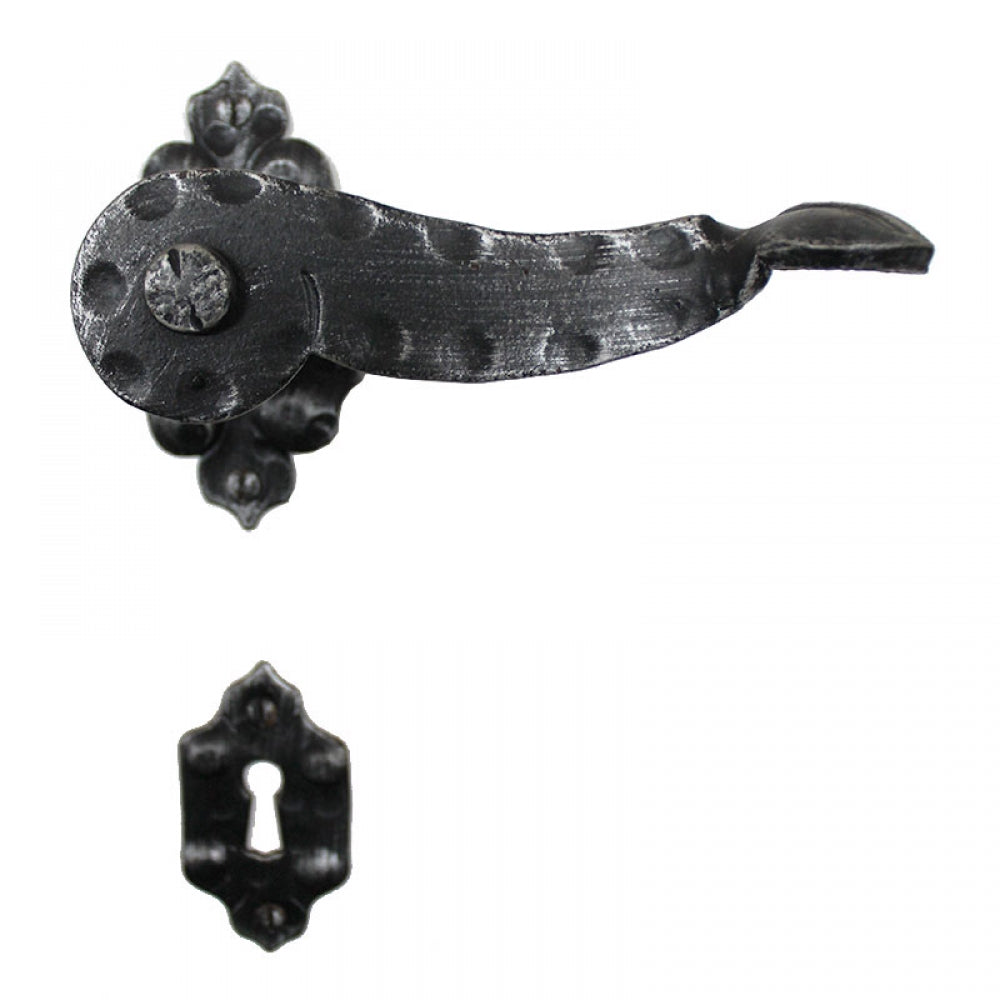 2008 Maniglia in Ferro Battuto per Porte su Rosetta.