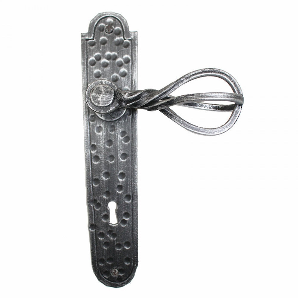 2018 Maniglia in Ferro Battuto per Porte su Placca.