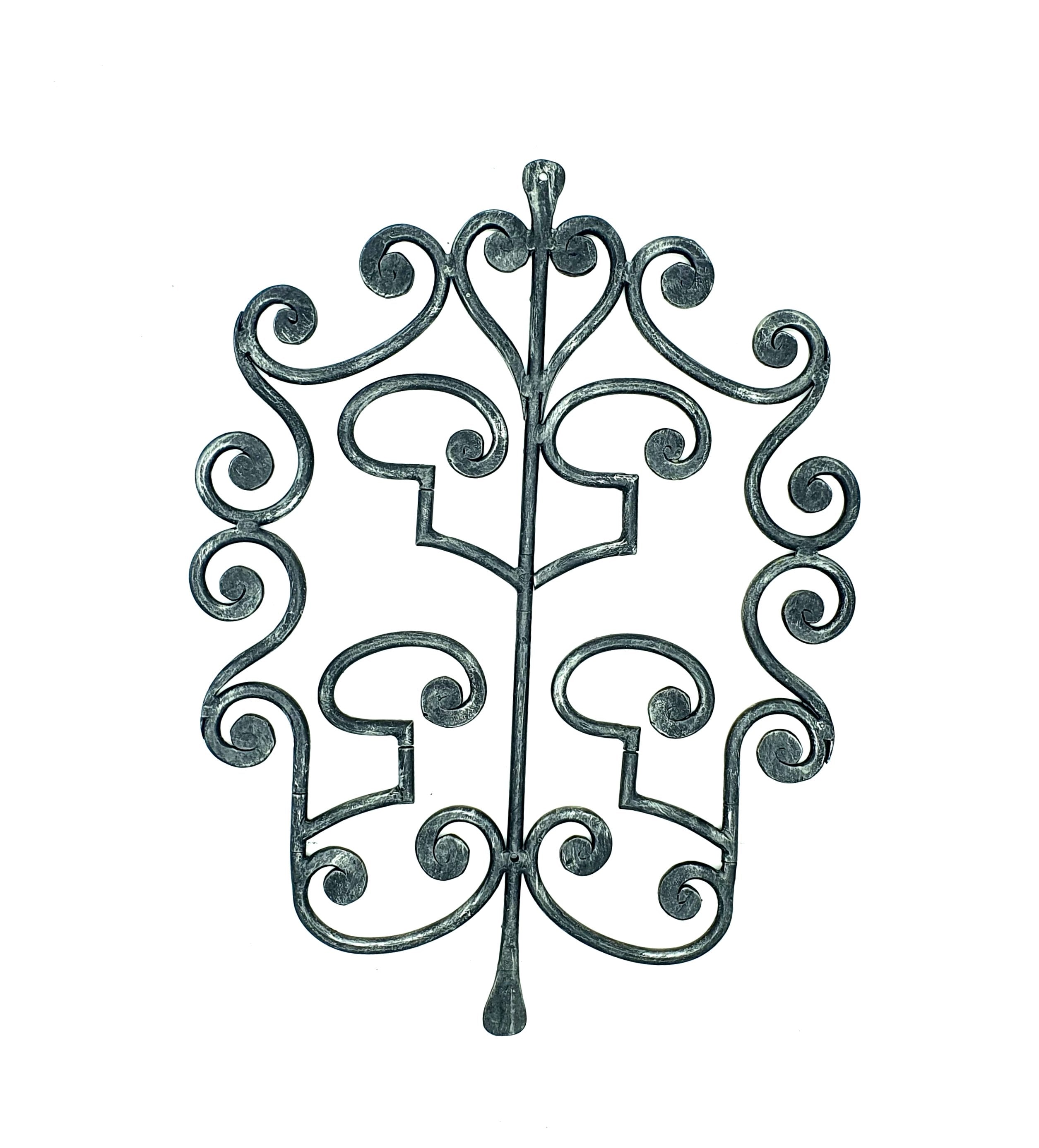 6812 Appendiabiti 3 posti in ferro battuto