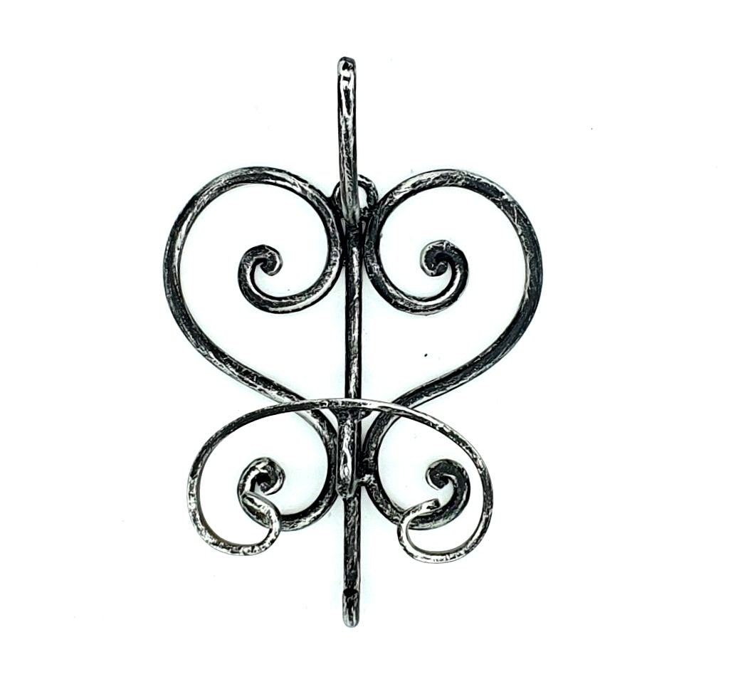 3509 Appendiabiti 1 posto in ferro battuto