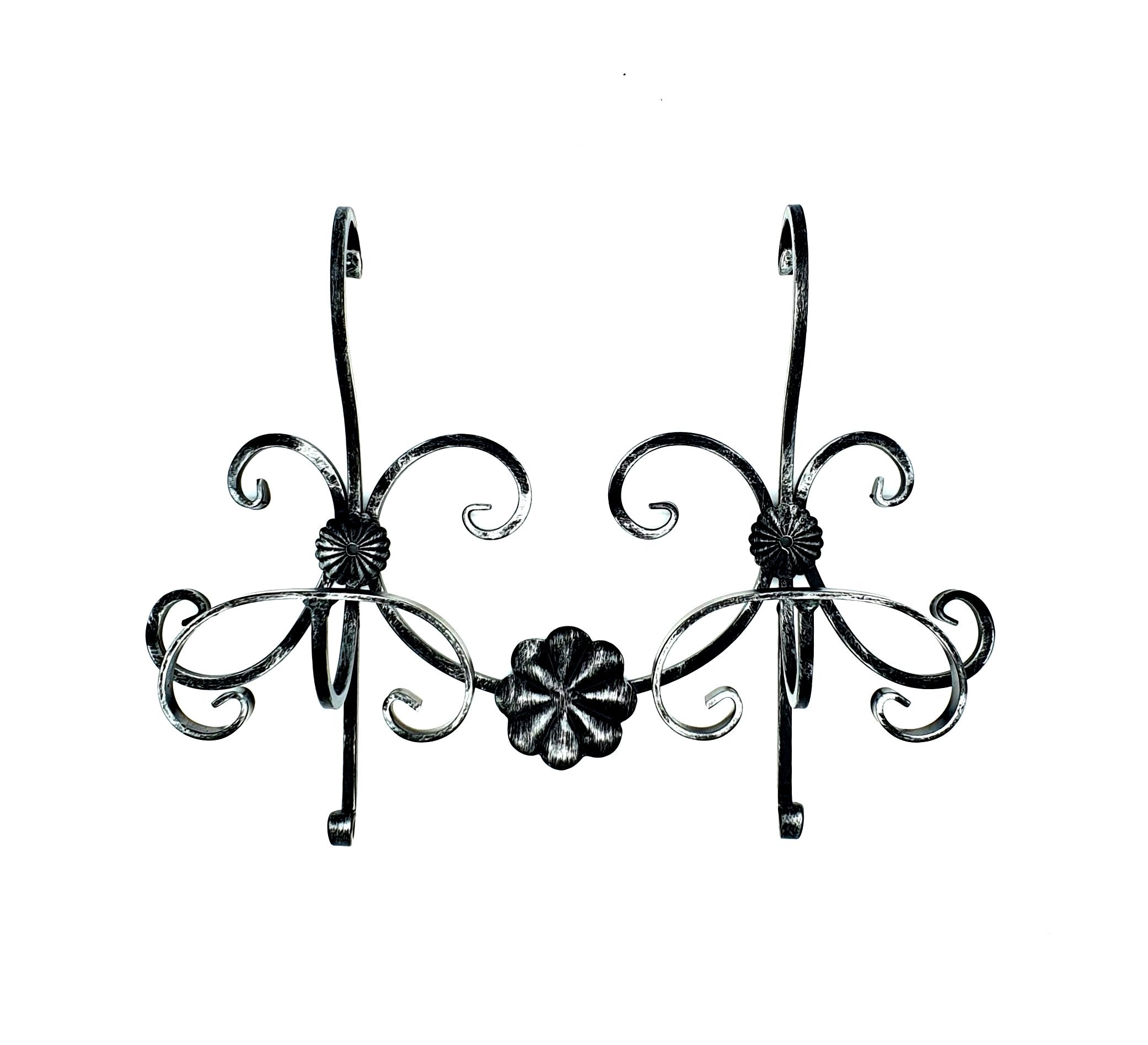 6655 Appendiabiti 2 posti in ferro battuto