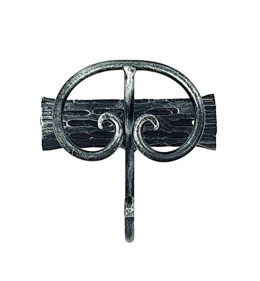 6658 Appendiabiti 1 posto in ferro battuto