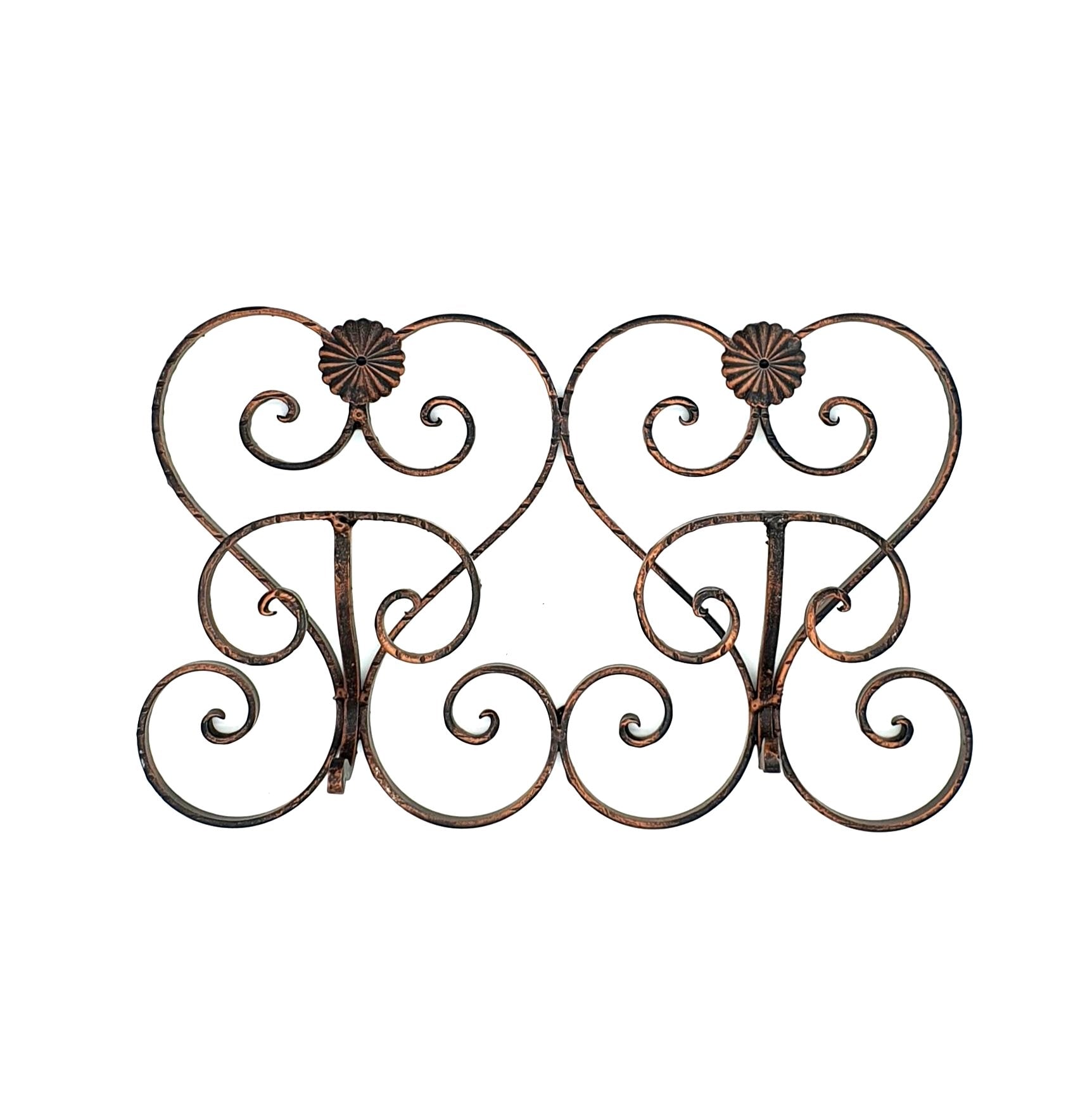 6667 Appendiabiti 2 posti in ferro battuto