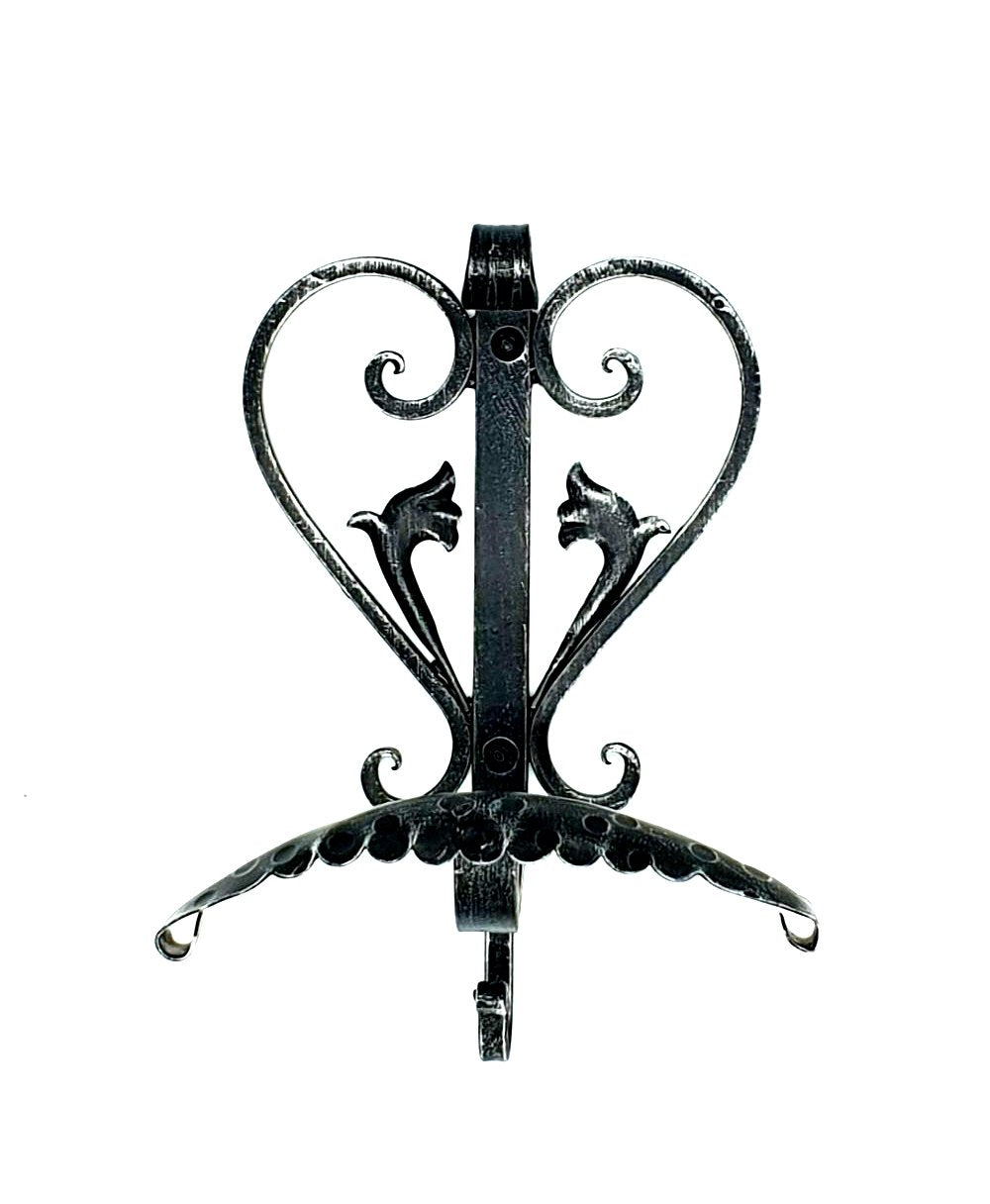 3502 Appendiabiti 1 posto in ferro battuto