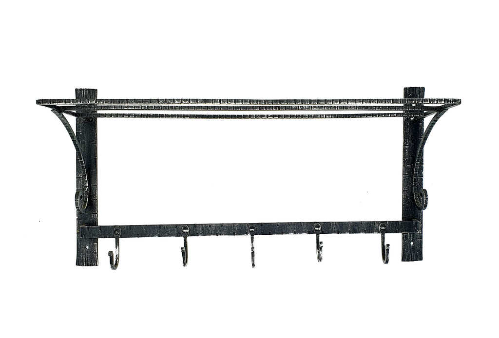 6847 Appendiabiti 5 posti in ferro battuto