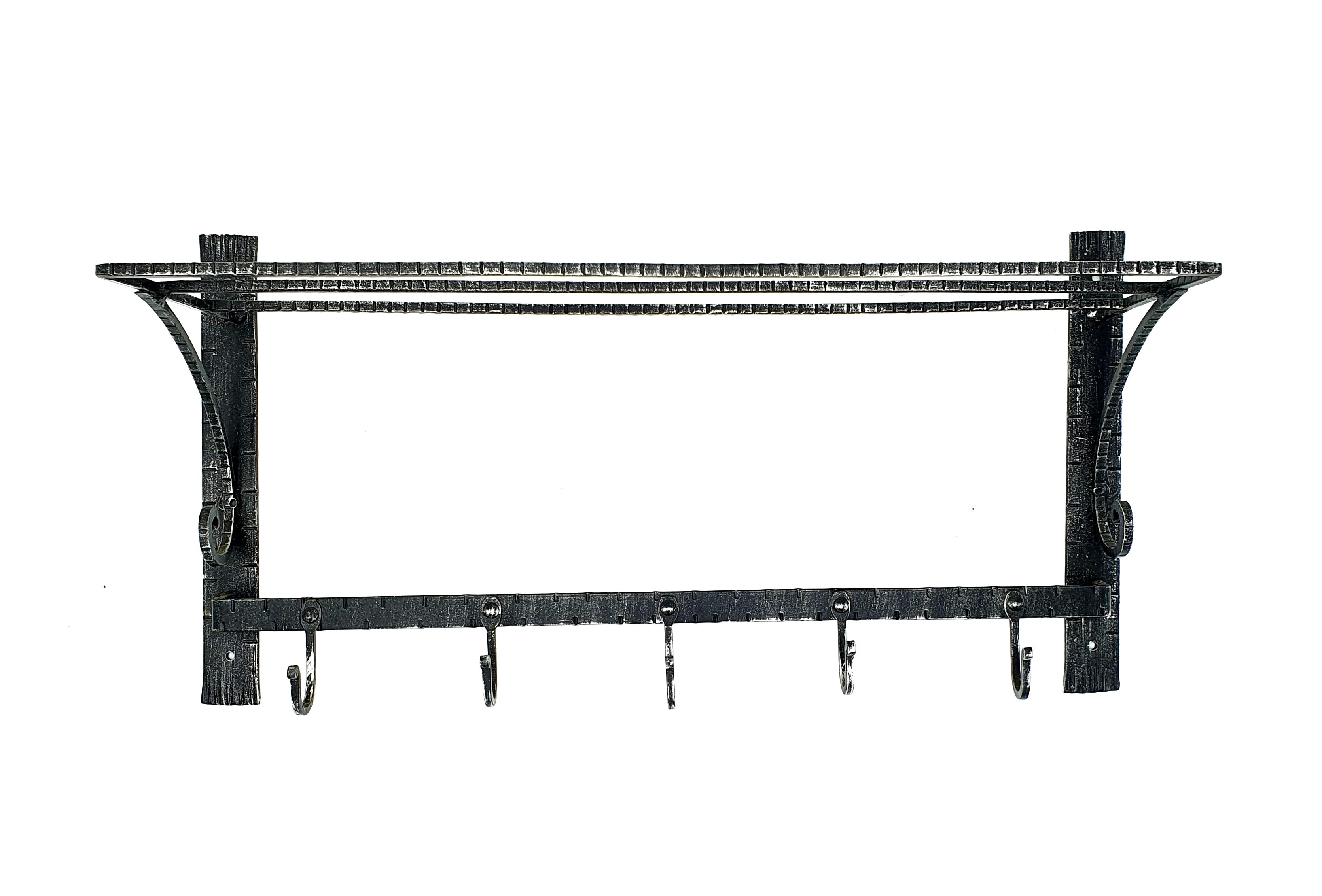 6847 Appendiabiti 5 posti in ferro battuto