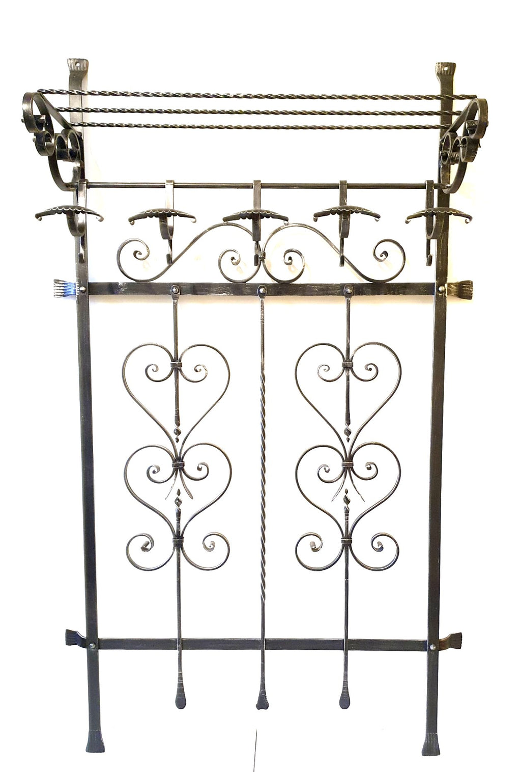 6807 Appendiabiti 5 posti in ferro battuto
