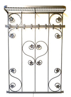 6809 Appendiabiti 8 posti in ferro battuto