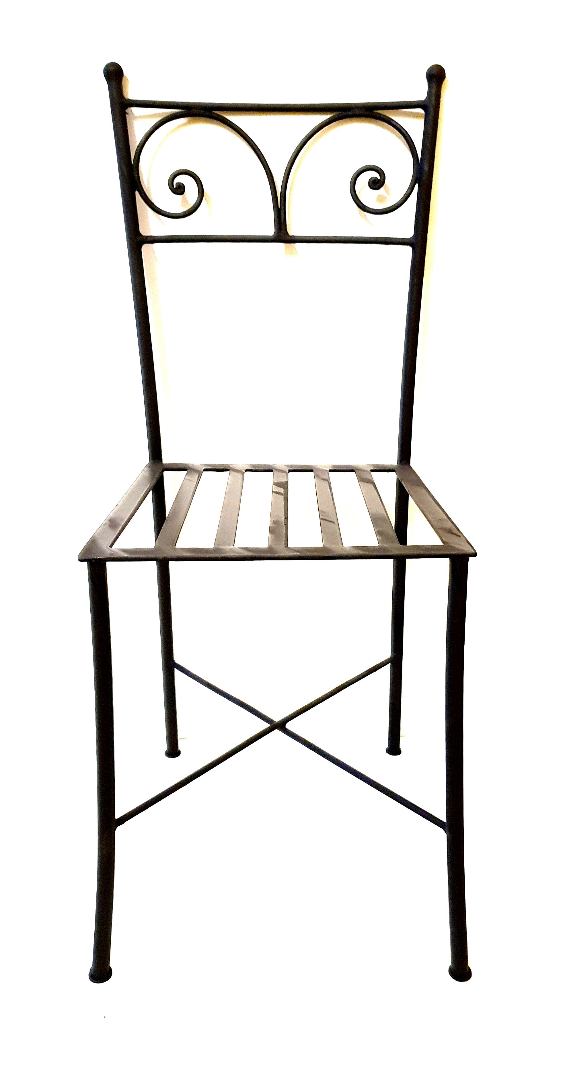 6905 Sedia in ferro battuto