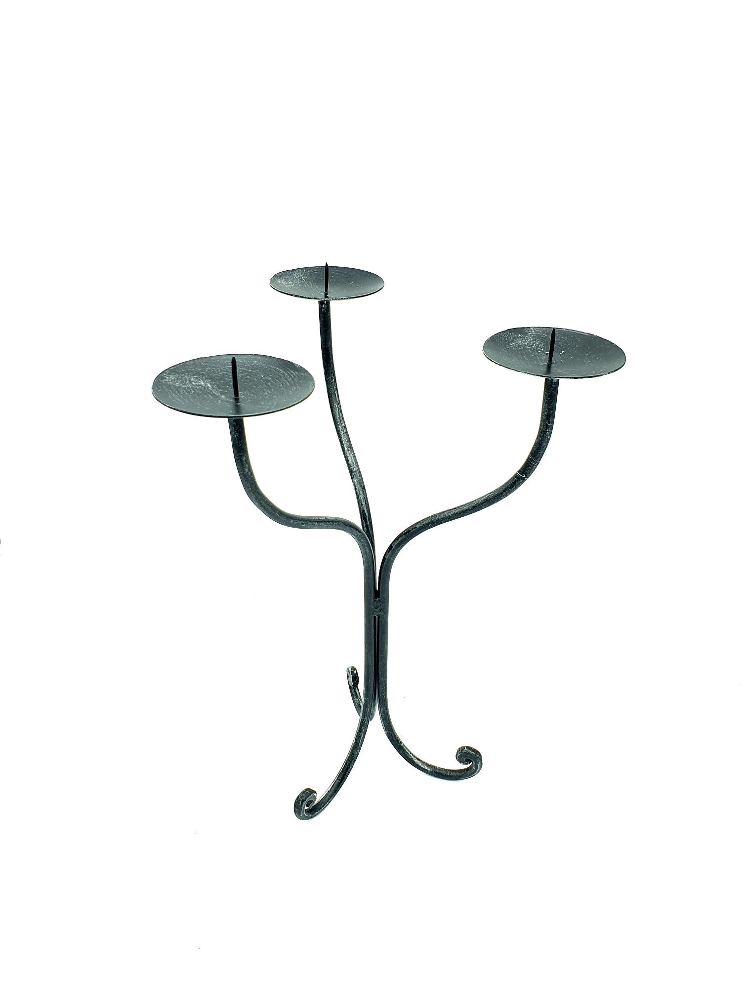 6189 Candeliere in ferro battuto - Portacandele