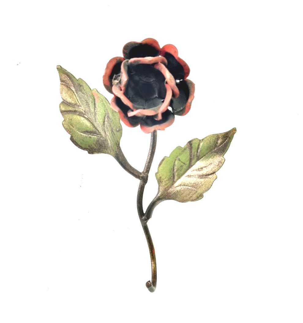 6185-SM Gancio Appendiabiti 1 posto in ferro battuto