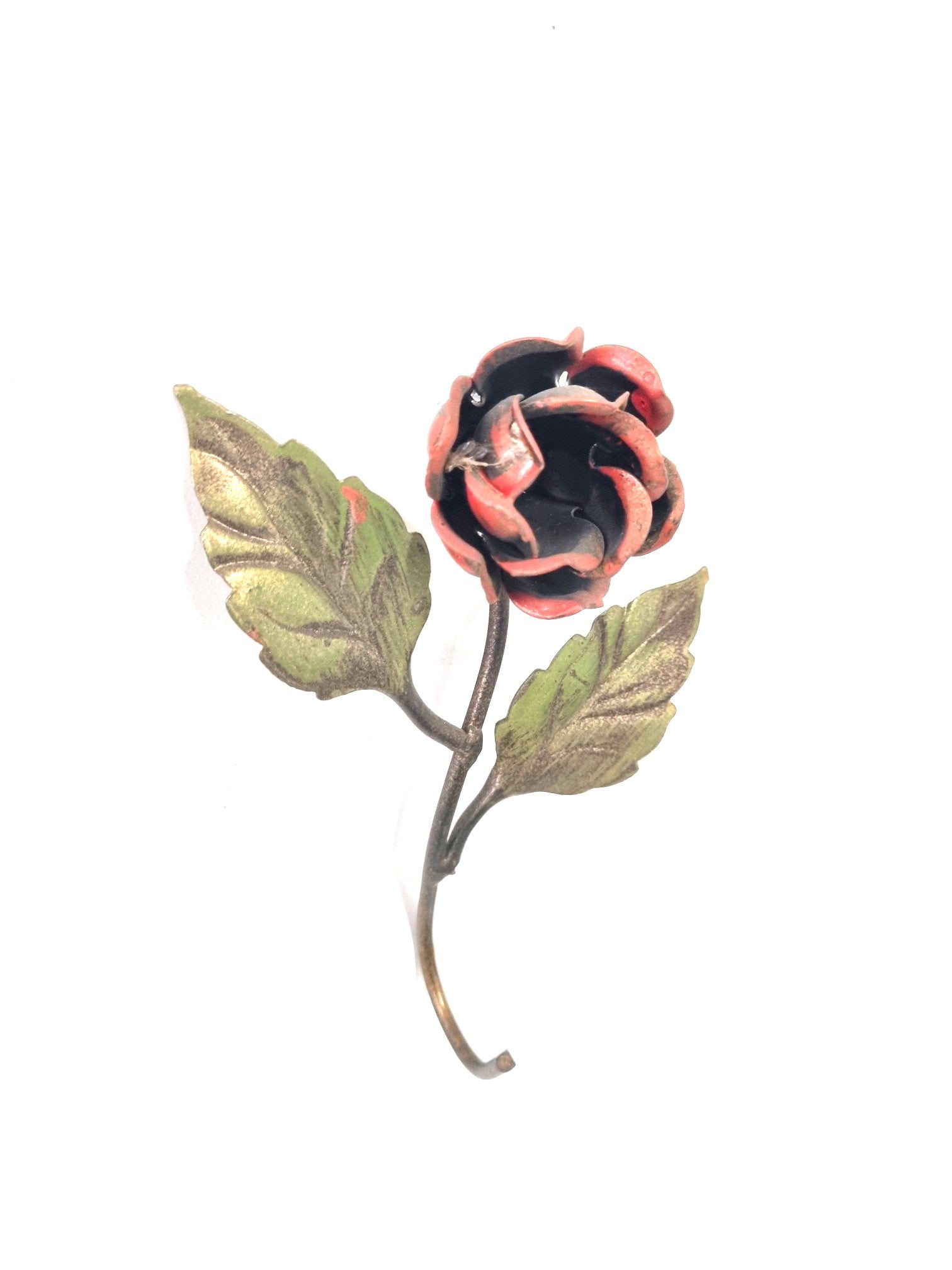 6185-SM Gancio Appendiabiti 1 posto in ferro battuto