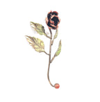 6185 Gancio Appendiabiti 1 posto in ferro battuto