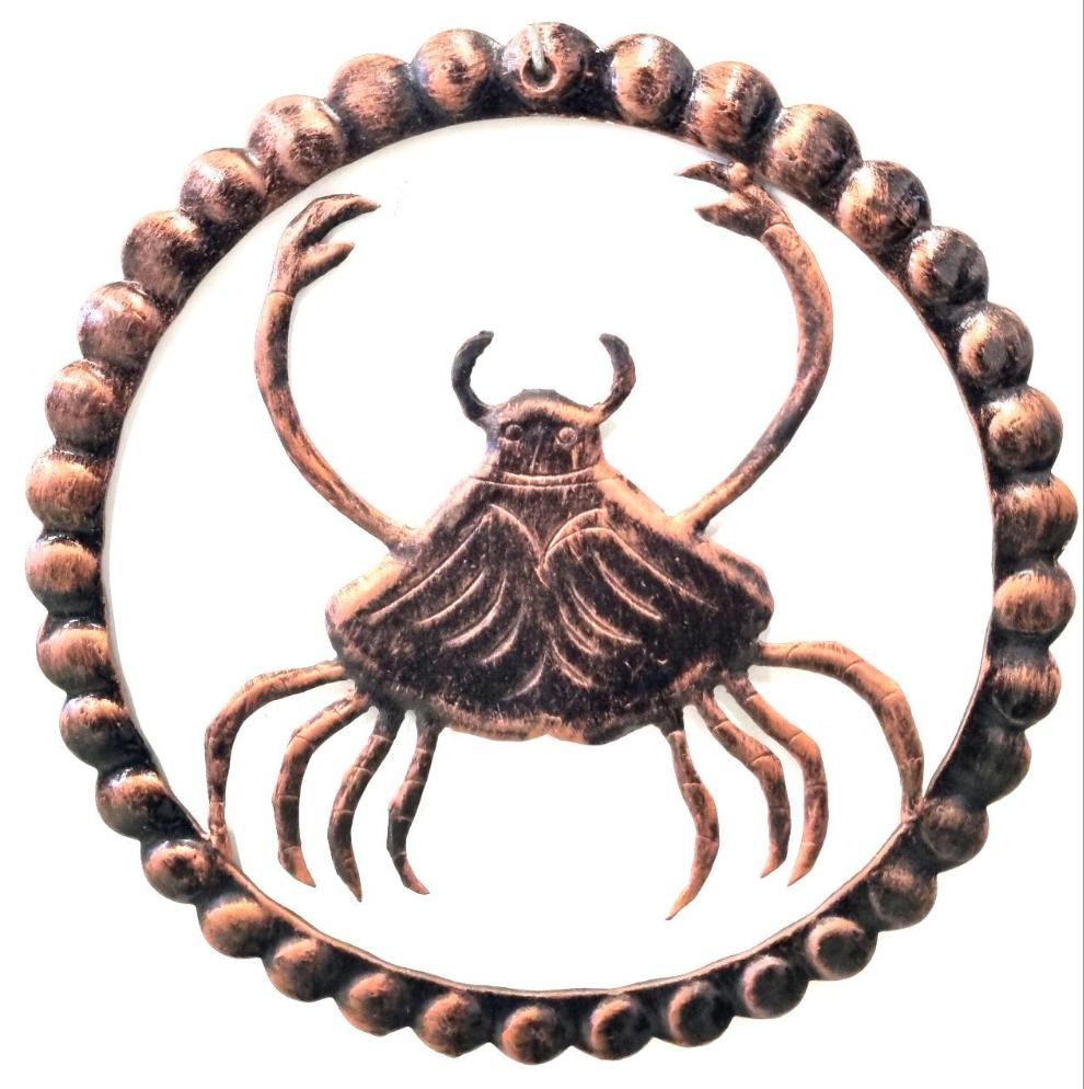 6209 Segno Zodiacale Cancro in Ferro Battuto