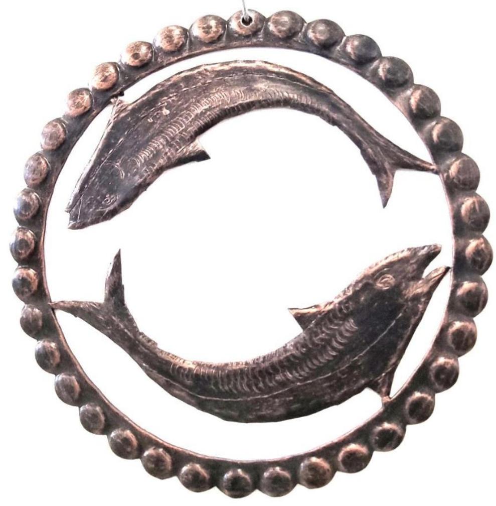 6217 Segno Zodiacale Pesci in Ferro Battuto