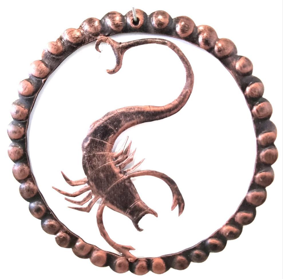 6213 Segno Zodiacale Scorpione in Ferro Battuto
