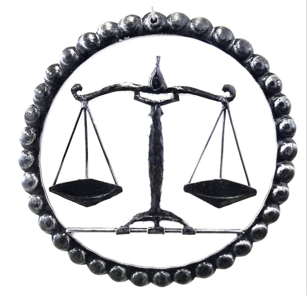 6212 Segno Zodiacale Bilancia in Ferro Battuto