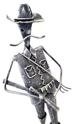 6230 Statuetta Cacciatore in Ferro Battuto