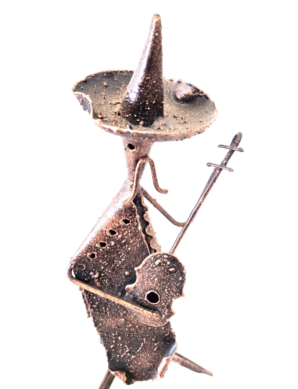 6228/2 Statuetta Messicano in Ferro Battuto